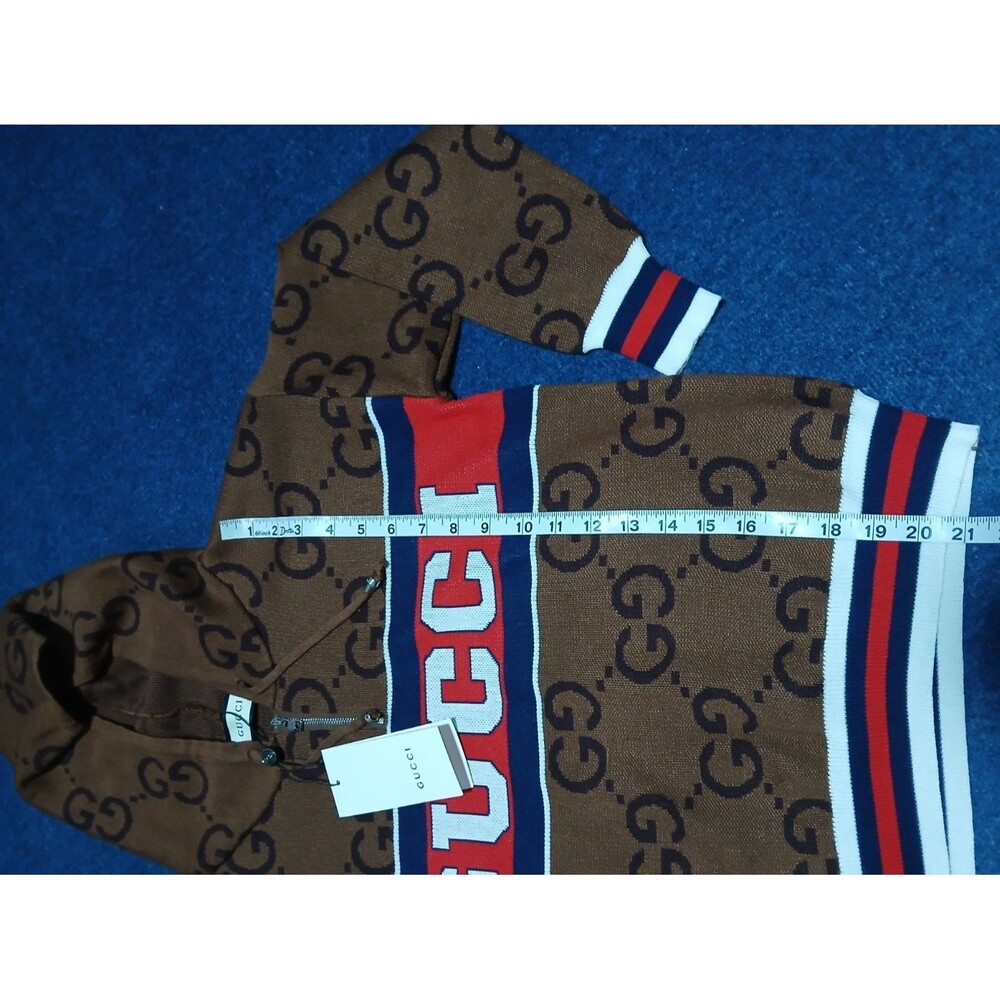 GUCCI Brown Logo Ladies Track Suit Hoodie NWT Small - Picture 15 of 16
